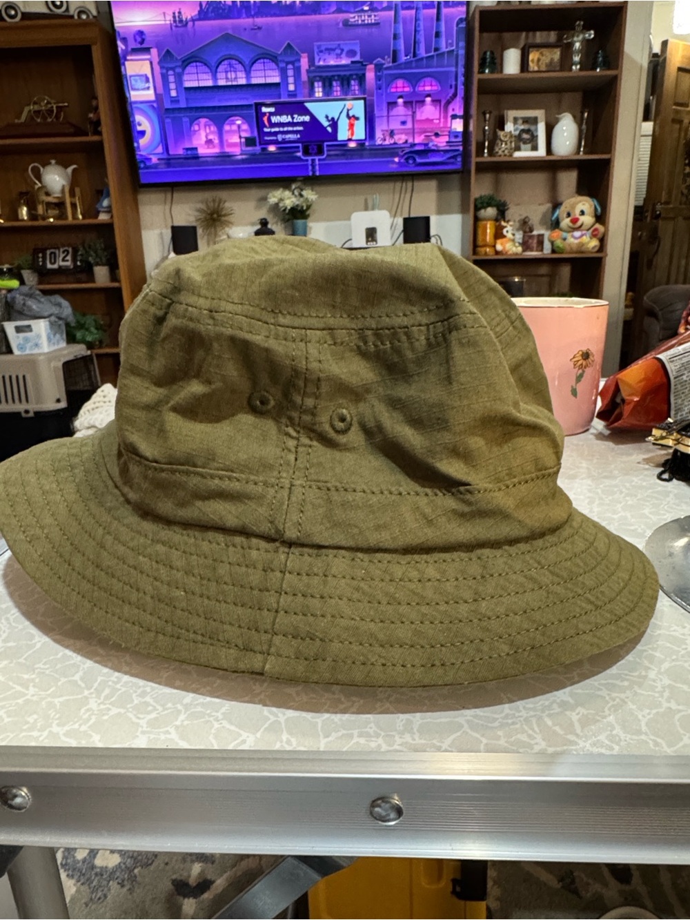 J. Crew Olive Cotton Bucket Hat
